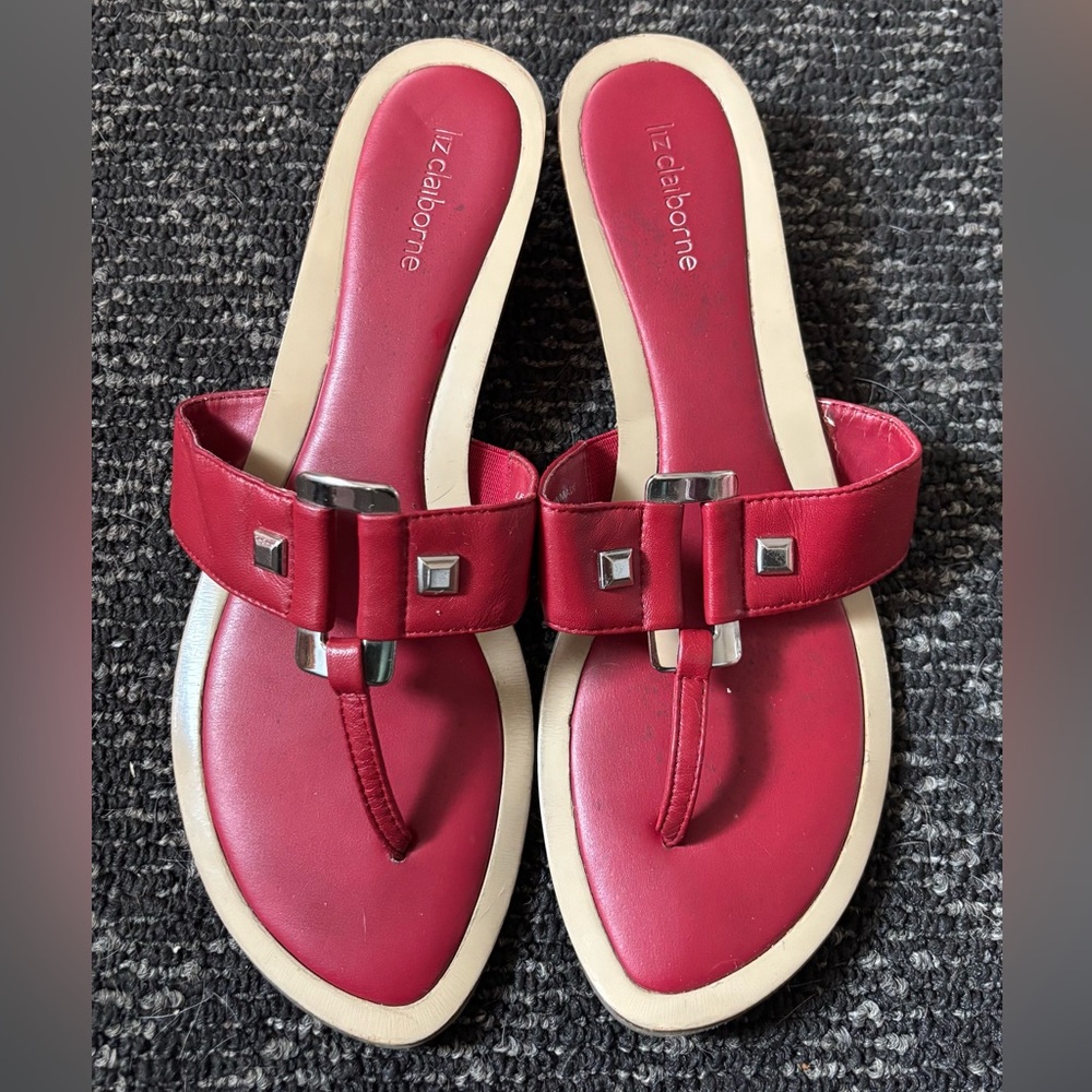 Vintage 2000’s Liz Claiborne Red Sandals